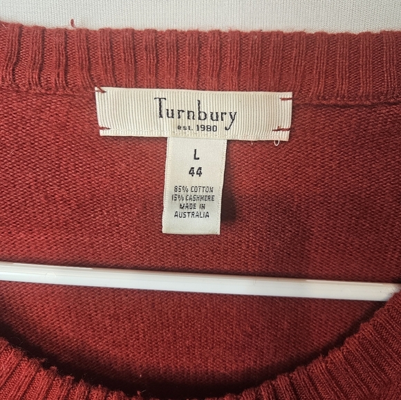 Turnbury Sweater Large Cashmere/Cotton Blend - Picture 3 of 3